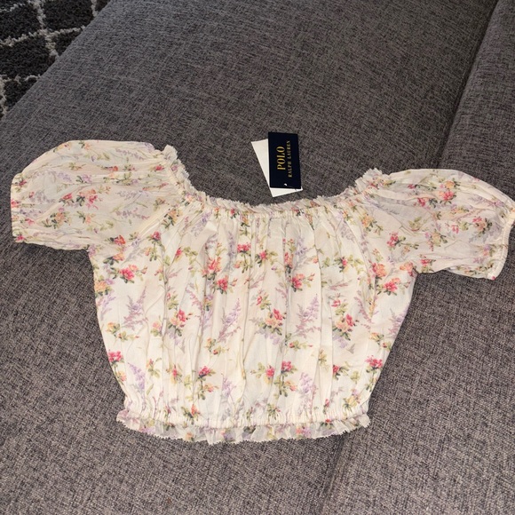 Floral off the shoulder top from Ralph Lauren - Picture 1 of 3